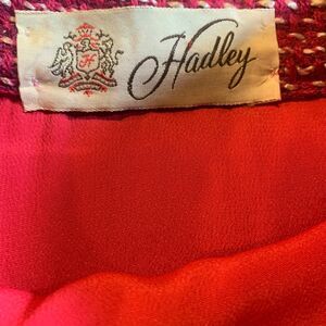 Hadley Women’s 12 Pink Tweed Plaid VINTAGE Skirt with hidden pockets